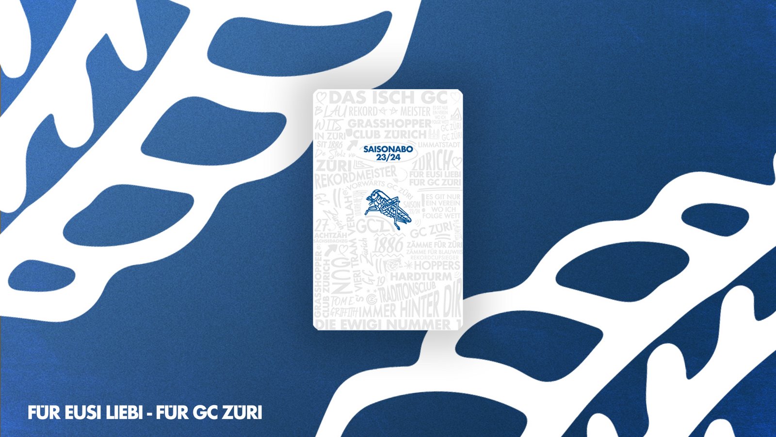 GET YOUR SEASON TICKET 23/24 AND SHOW YOUR BLUE AND WHITE HEART